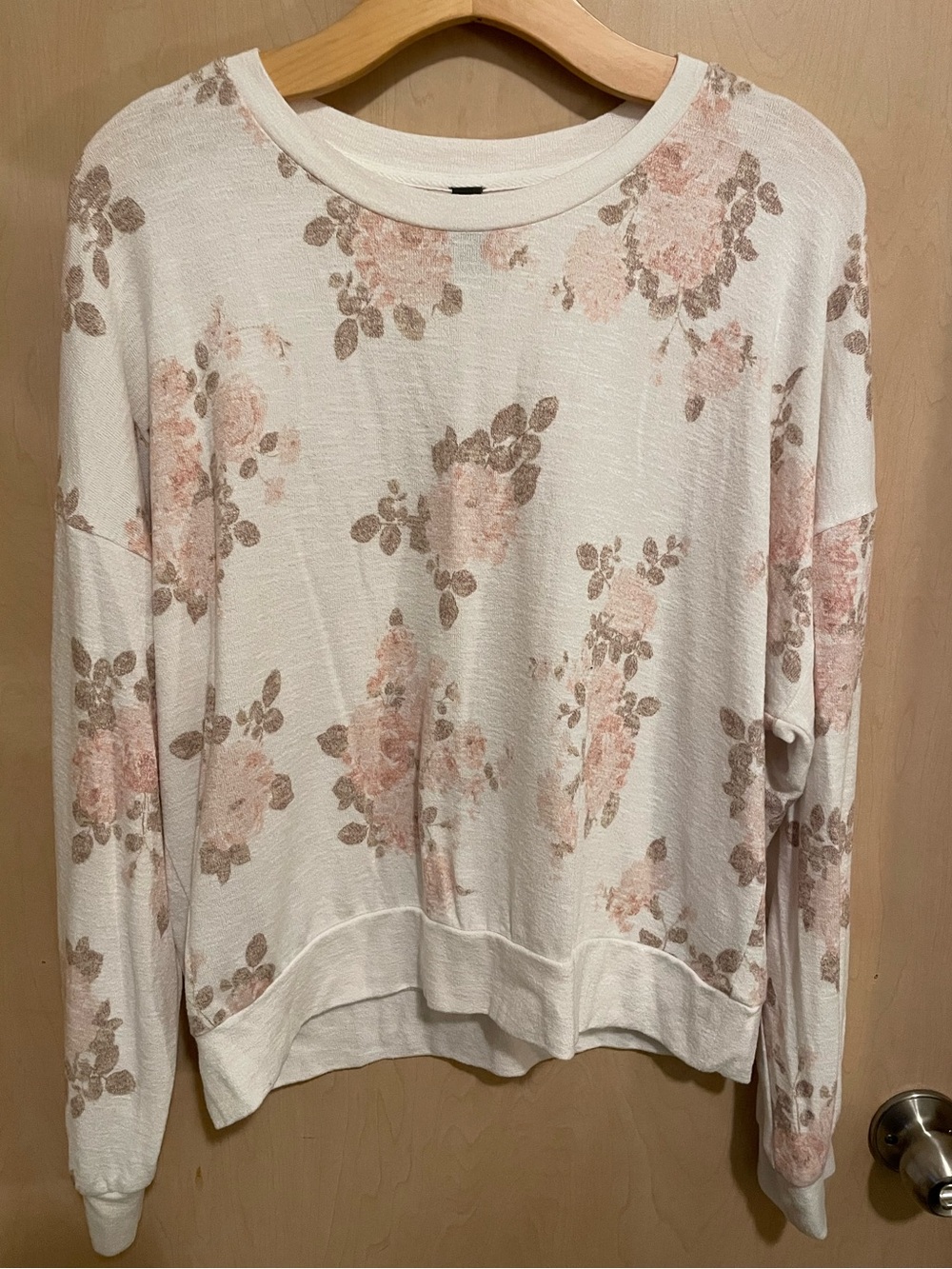 Floral Crewneck Soft Long Sleeve